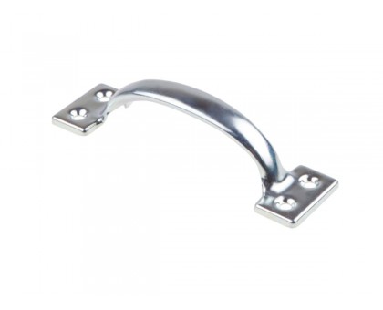 Ручка-скоба 120 мм цельнотянутая, белый цинк STARFIX