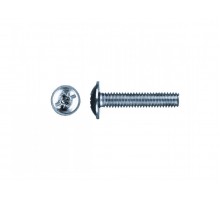 Винт М6х30 мм для мебельной фурнитуры, цинк, кл.пр. 5.8, DIN 967 (2000 шт в коробе) STARFIX
