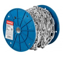 Цепь сварная короткозвенная, оцинк. М8 DIN 766 (бухта 10 м) STARFIX