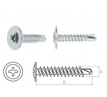 Саморез 4.2х14 мм с прессшайбой, цинк, со сверлом (16000 шт в коробе) STARFIX
