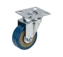 Опора колёсная d-50мм на площадке, резиновая STARFIX