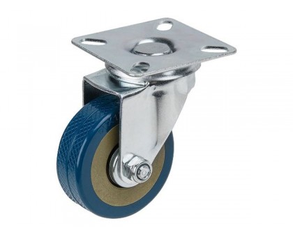 Опора колёсная d-50мм на площадке, резиновая STARFIX