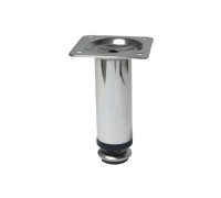 Опора мебельная круглая d30х100 мм, хром STARFIX