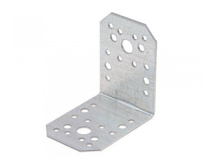 Уголок крепежный 65х90х90 мм С 2.0 мм белый цинк STARFIX