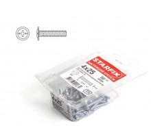 Винт М4х20 мм для мебельной фурнитуры, цинк DIN 967 (100 шт в пласт. конт.) STARFIX