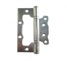 Петля 100 мм универсальная неврезная, белый цинк (2 шт в зип-локе) STARFIX (неразъёмная)