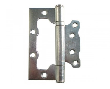 Петля 100 мм универсальная неврезная, белый цинк (2 шт в зип-локе) STARFIX (неразъёмная)