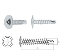 Саморез 4.2х51 мм с прессшайбой, цинк, со сверлом (5500 шт в коробе) STARFIX