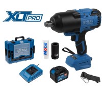 Аккум. ударный гайковерт BULL SC 1810 Xcase, XLTpro, БЕСЩЕТ., 18 В, 1500 Н*м, 3/4", 1х6 А*ч, з/у 6 А