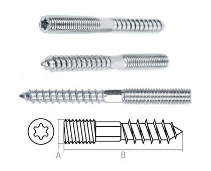 Шуруп-шпилька М8х140 мм (100 шт в карт.уп.) STARFIX