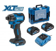 Аккум. ударный гайковерт/винтоверт BULL CID 2218 Xcase, XLTpro, SET, БЕСЩЕТ., 18 В, 220 Н*м, 2х4 А*ч