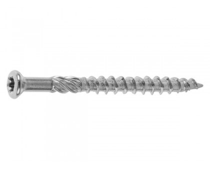 Саморез для террасной доски 5.0х60 мм, нерж. сталь (Aisi 410), TORX25 (50 шт в пласт. конт.) STARFIX