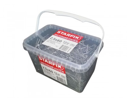 Гвозди строительные 5.0х150 мм ГОСТ 4028-63 (2.5 кг в пласт. ведре) STARFIX