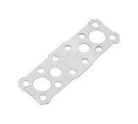 Пластина крепежная 100х35 белый цинк Цвiк (Фактический размер изделия 91*30мм, толщина 1,7мм) (ЦВIК)