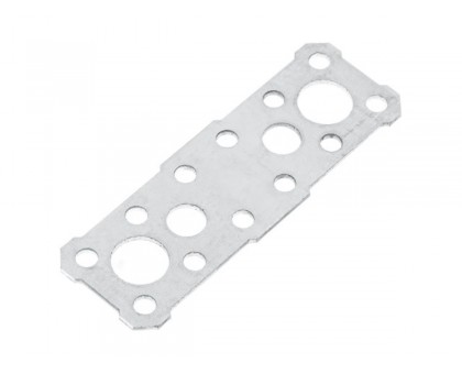 Пластина крепежная 100х35 белый цинк Цвiк (Фактический размер изделия 91*30мм, толщина 1,7мм) (ЦВIК)