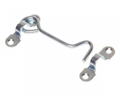 Крючок ветровой 100 мм, белый цинк STARFIX