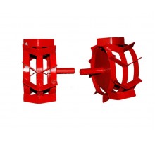 Грунтозацепы (комплект) ф 350/270 мм, шир. 160 мм, 6-гр. втулка 23 мм, 3 обруча ВРМЗ