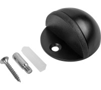 Упор дверной d-45мм круглый чёрный STARFIX