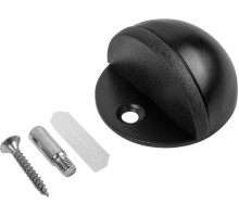 Упор дверной d-45мм круглый чёрный STARFIX