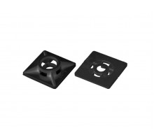 Площадка для хомут-стяжки 19х19 мм черная (100 шт в пласт. конт.) STARFIX