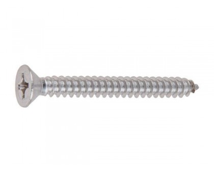 Саморез 5.5х50 мм потай головка, острый, нерж.сталь (А2), DIN 7982 (10 шт в зип-локе) STARFIX