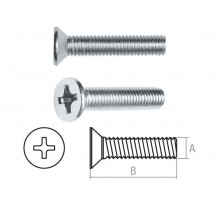 Винт М6х90 мм потай. головка, цинк, DIN 965 (5 шт в зип-локе) STARFIX
