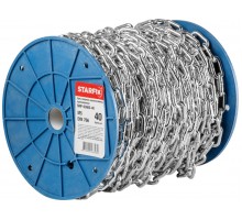 Цепь сварная короткозвенная, оцинк. М5 DIN 766 (бухта 40 м) STARFIX