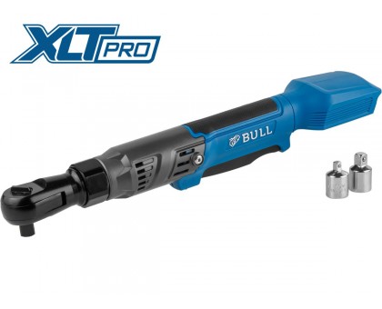 Аккум. угловая трещотка (гайковерт) BULL CRW 9020 в кор. XLTpro SOLO 90 Нм, 0-200 об/мин., LED