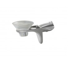 Полкодержатель Г-образный для стеклянной полки 5х8 мм с амортизатором (2 шт в зип-локе) STARFIX