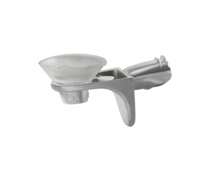 Полкодержатель Г-образный для стеклянной полки 5х8 мм с амортизатором (2 шт в зип-локе) STARFIX