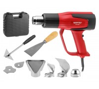 Термовоздуходувка WORTEX HG 6120-1 в чем. + набор сопл 