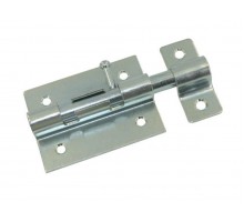 Задвижка дверная 82 мм ЗД-07, белый цинк STARFIX