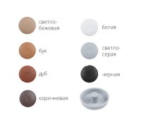 Заглушка для анкера рамного 10 мм, декоративная бук (1000 шт в пакете) STARFIX