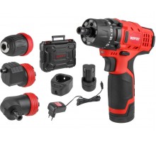 Аккум. дрель-шуруповерт WORTEX BD 1215 LiSET в чем. + 2 насадки