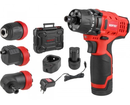 Аккум. дрель-шуруповерт WORTEX BD 1215 LiSET в чем. + 2 насадки