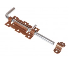 Задвижка дверная 110 мм Г-обр, бронз.металлик STARFIX