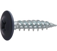 Саморез 4.2х19 мм с прессшайбой, цинк, острый, RAL 7024 (150 шт в пласт. конт.) STARFIX (цвет графитово-серый)