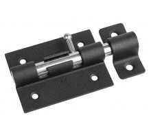 Задвижка дверная 82 мм ЗД-07, черная STARFIX