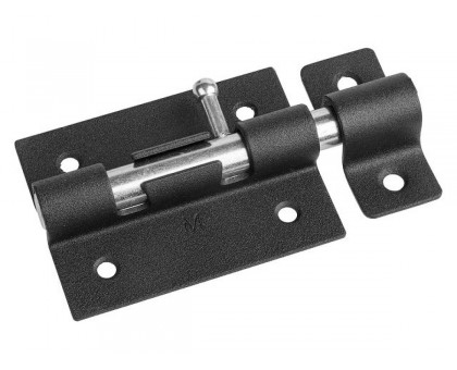 Задвижка дверная 82 мм ЗД-07, черная STARFIX