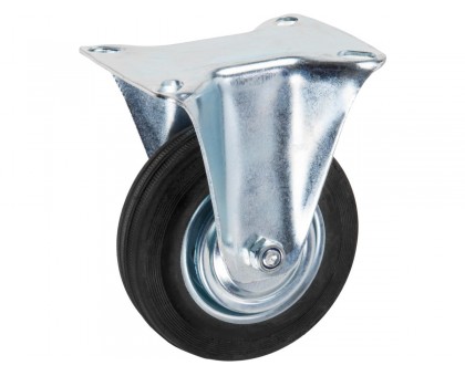 Опора колёсная d-100мм неповоротная, резиновая STARFIX