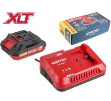 Набор аккумулятор 2 А*ч и зарядное устройство 1х2 А WORTEX ALL1 XLT в кор. SET