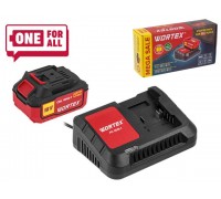 Набор аккумулятор 4 А*ч и зарядное устройство 1х2 А WORTEX ALL1 в кор.