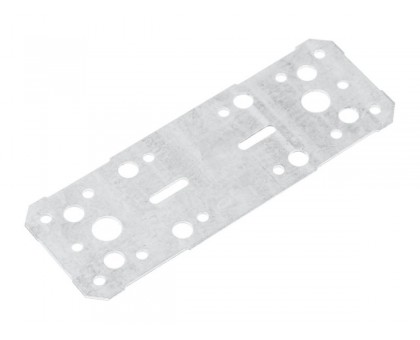 Пластина крепежная 180х65 белый цинк Цвiк (Фактический размер изделия 171*60мм, толщина 1,7мм) (ЦВIК)