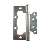 Петля 100 мм универсальная неврезная, белый цинк (50 шт в коробе) STARFIX (неразъемная)