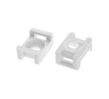 Площадка для хомут-стяжки 16х23 мм усиленная, белая (50 шт в пласт. конт.) STARFIX