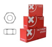 Гайка М20 шестигр., цинк, кл.пр. 6, DIN 934 (20 шт в карт. уп.) STARFIX