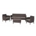Комплект мебели Salemo 3-sofa set (Салемо), коричневый