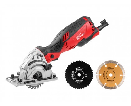 Циркулярная пила WORTEX HS 2865 в кор. + 3 пильных диска 650 Вт