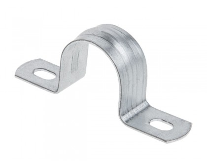 Скоба металлическая двухлапковая d 31-32 мм (25шт) Юпитер (ЮПИТЕР)