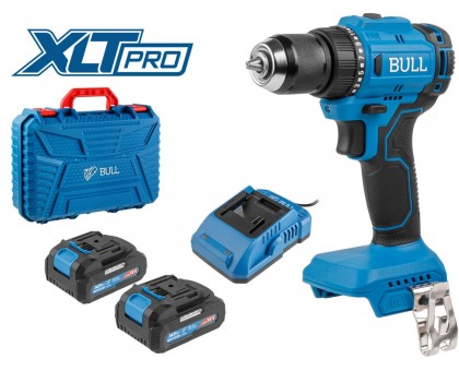 Аккум. дрель-шуруповерт BULL SR 1803 в чем. XLTpro БЕСЩЕТ., 2x2 А*ч, 18 В, 45 Н*м, БЗП 10 мм